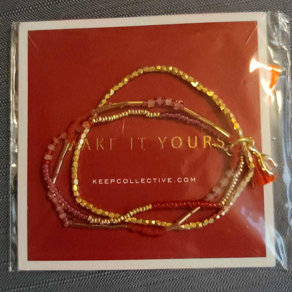 Stella & Dot Keep Collective Make A Wish Stretch Trio Bracelet